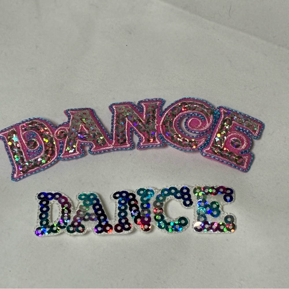 🐼 3/$25 NWOT Colorful Sequin Dance Patches